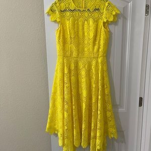 Antonio Melani Yellow Lace Dress